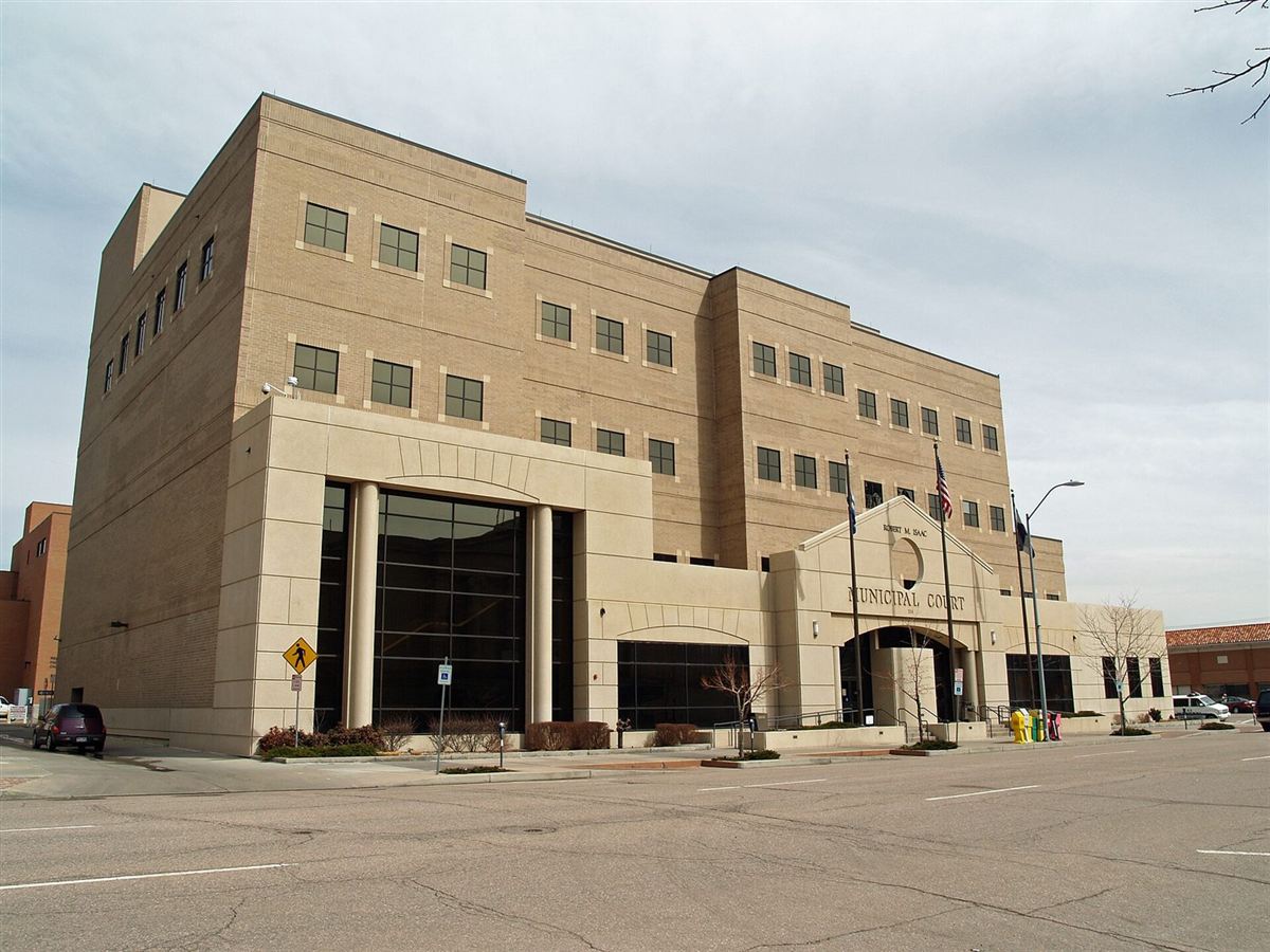 Columns of a courthouse