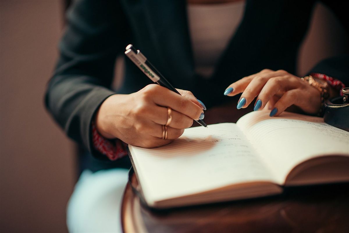 A request being written out